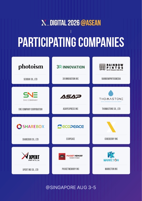 Participating companies of 2026 X-Digital@ASEAN